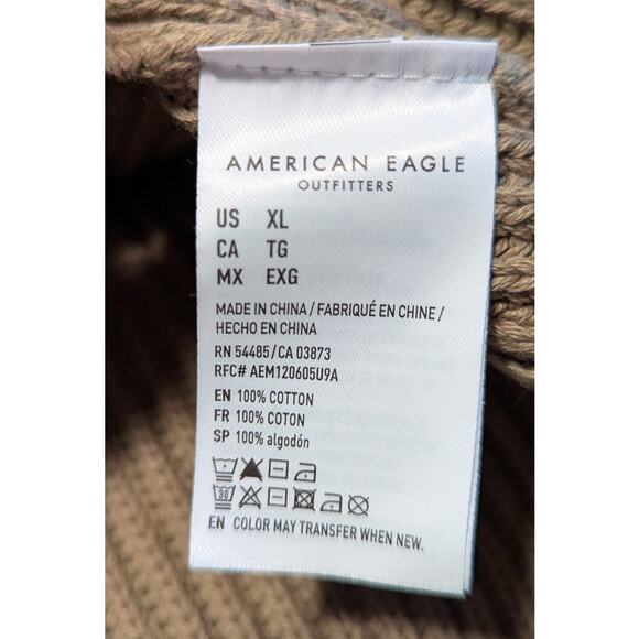American Eagle Outfitters Men's Tan Sweater Sz XL New with tags - Picture 10 of 10